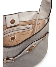 GUESS KATYA Geantă de umăr logo alb - Genți femei - 5