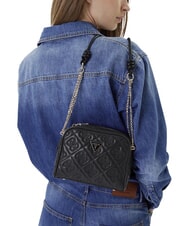GUESS ADELASIA Geantă de umăr mini BLACK - Genți femei - 5