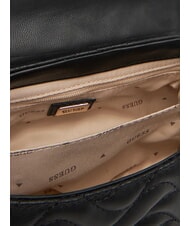 GUESS MELISANDRA Geantă mini cu curea de umăr BLACK - Genți femei - 6