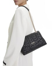 GUESS MELISANDRA Geantă de umăr / geantă crossbody BLACK - Genți femei - 5