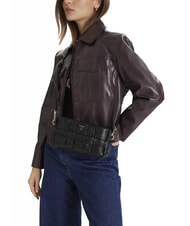 GUESS MARION Geantă de umăr mini BLACK - Genți femei - 5