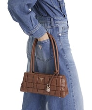 GUESS MARION Geantă de umăr COGNAC - Genți femei - 5