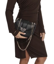 GUESS JANE Geantă de umăr mini BLACK - Genți femei - 5