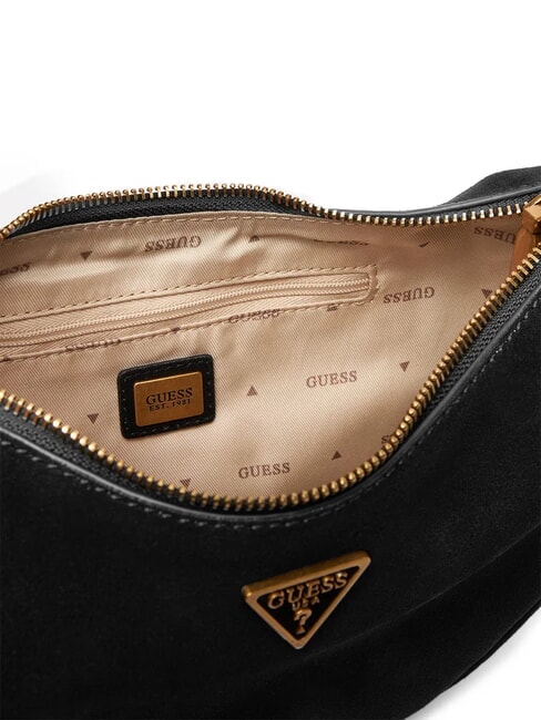 AMITA Geantă de umăr, piele BLACK - Genți femei