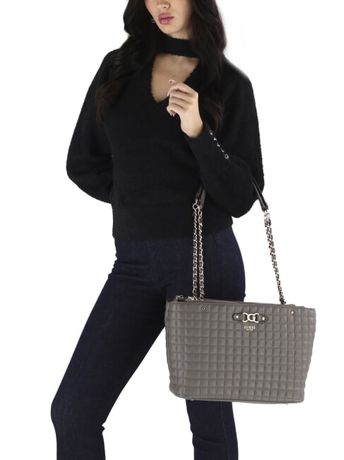 NADIRA Geantă de cumpărături de umăr ardezie - Genți femei