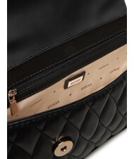 GUESS VALLA Geantă de mână, cu curea de umăr BLACK - Genți femei - 6