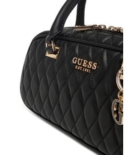 GUESS VALLA Geantă de mână cu curea de umăr BLACK - Genți femei - 4
