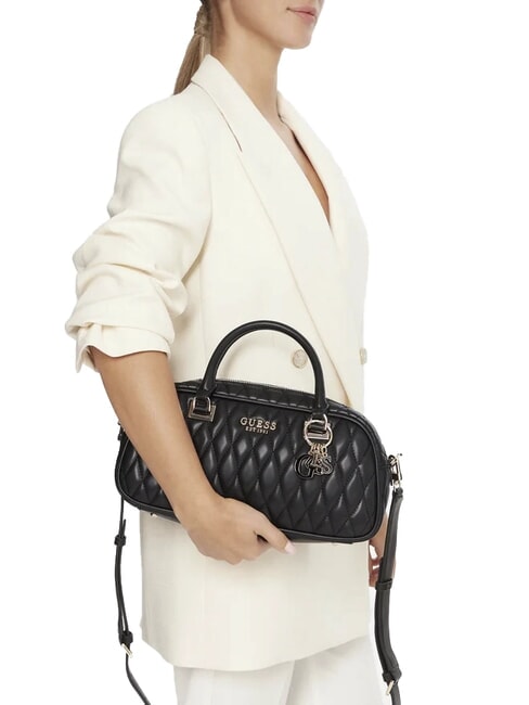 VALLA Geantă de mână cu curea de umăr BLACK - Genți femei