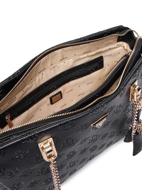 TISHA Geantă de umăr logo negru - Genți femei