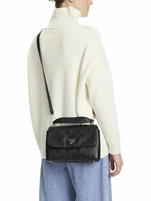 TISHA Geantă de mână, cu curea de umăr logo negru - Genți femei