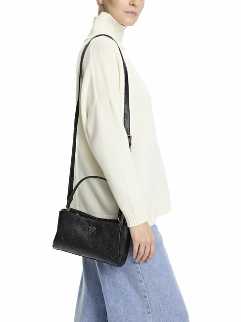 TISHA Geantă de mână, cu curea de umăr logo negru - Genți femei