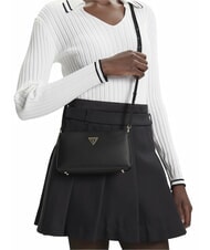 GUESS TALENT Geantă de umăr BLACK - Genți femei - 5