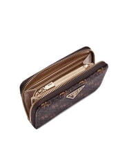 GUESS LAUREL 2 Portofel mediu cu fermoar și logo 4G maro - Portofele femei - 2