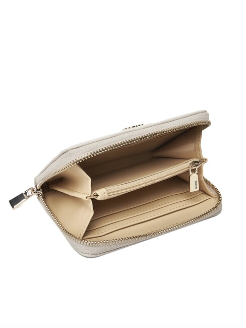 LAUREL 2 Portofel mediu cu fermoar fildeș - Portofele femei