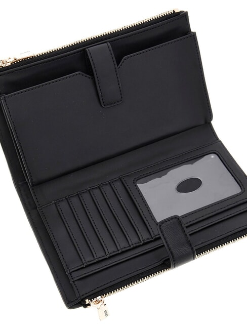 VALLA Portofel mare matlasat BLACK - Portofele femei