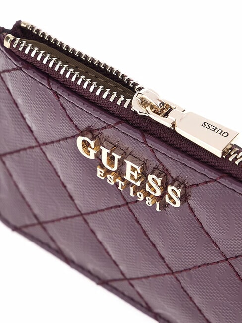 IDRA Suport plat pentru carduri cu fermoar vin - Portofele femei