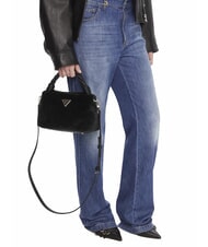 GUESS SHAIDA Geantă medie cu curea de umăr BLACK - Genți femei - 5