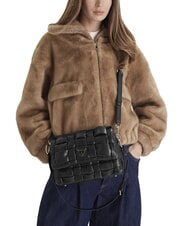 GUESS MARION Geantă de umăr țesută cu curea de umăr BLACK - Genți femei - 5