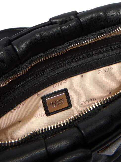 MARION Geantă de umăr țesută BLACK - Genți femei