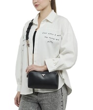 GUESS DARYNA Geantă mică de umăr BLACK - Genți femei - 4