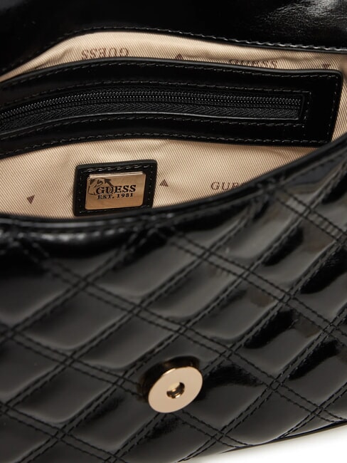 GIULLY Geantă matlasată cu curea de umăr BLACK - Genți femei