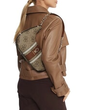 GUESS ERENIA Geantă de umăr cu logo 4G pe toată suprafața LOGO LAPTE - Genți femei - 5