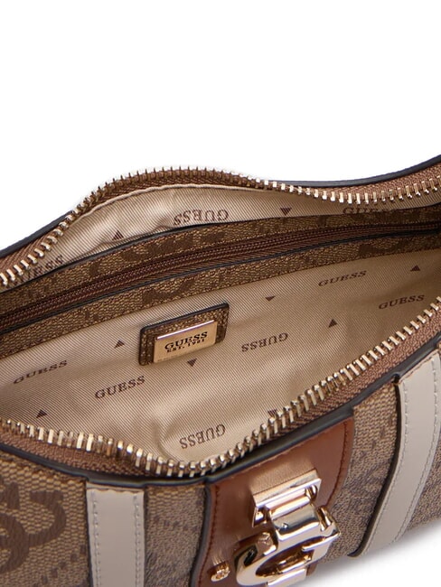 ERENIA Geantă de umăr cu logo 4G pe toată suprafața LOGO LAPTE - Genți femei