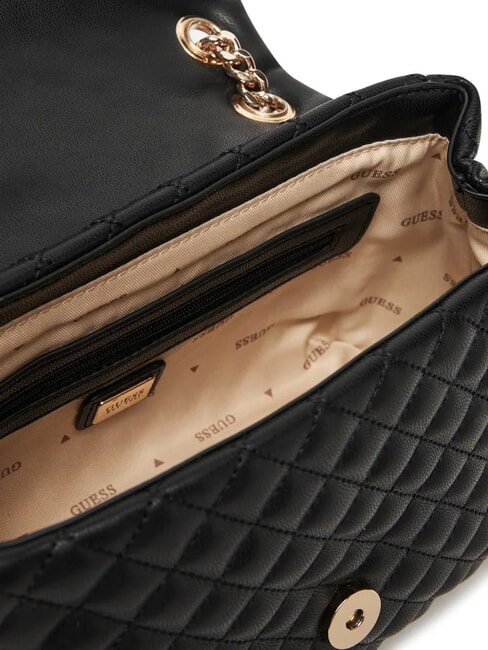 EVERLEE Geantă de umăr matlasată, geantă crossbody BLACK - Genți femei