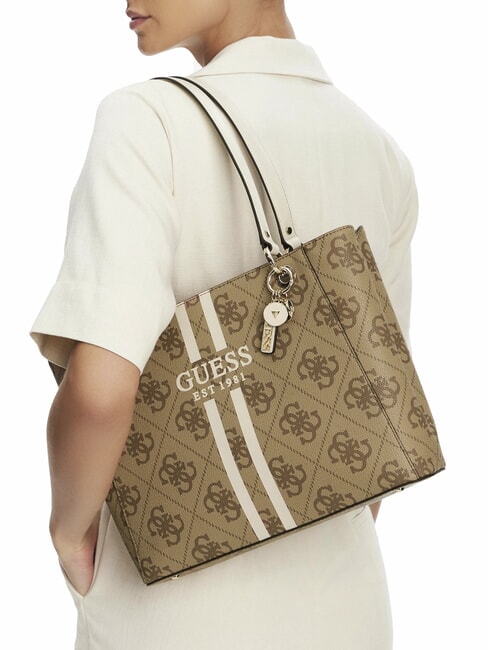 NOELLE Geantă de umăr tipărită LOGO LAPTE - Genți femei