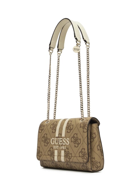 NOELLE 2 Geantă de umăr cu logo, geantă crossbody LOGO LAPTE - Genți femei