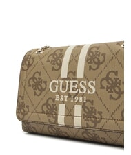 GUESS NOELLE 2 Geantă de umăr cu logo, geantă crossbody LOGO LAPTE - Genți femei - 3