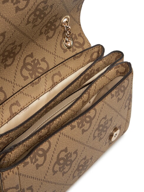 NOELLE 2 Geantă de umăr cu logo, geantă crossbody LOGO LAPTE - Genți femei