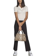 GUESS NOELLE 2 LUXURY Geantă de mână cu curea de umăr LOGO LAPTE - Genți femei - 4