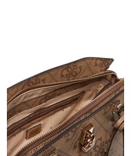 GUESS QUEENSLAND Geantă cu imprimeu de logo 4G LOGO LAPTE - Genți femei - 6