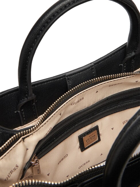 NADIRA Geantă matlasată cu curea de umăr BLACK - Genți femei