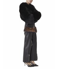 GUESS DOMITILLA Geantă de umăr din piele St. animalier leopard - Genți femei - 5