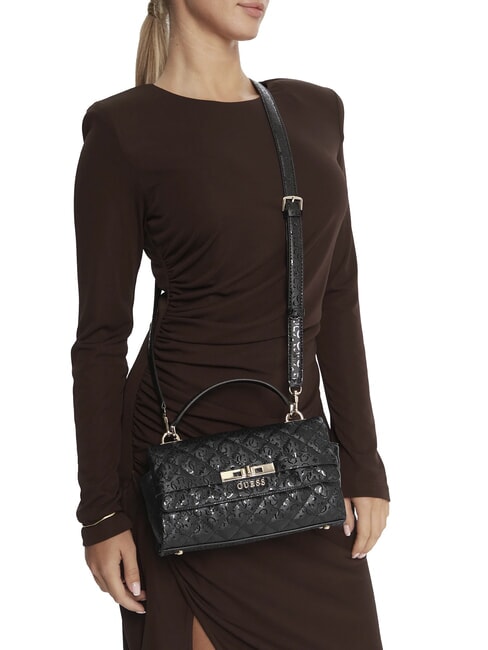 IDRA Geantă de m&acirc;nă cu curea de umăr BLACK - Genți femei