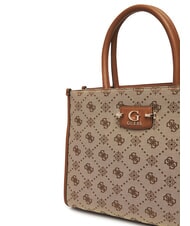 GUESS NEDA Geantă tote din material jacquard LOGO LAPTE - Genți femei - 3
