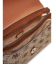 GUESS NEDA Geantă din material jacquard cu funcție dublă LOGO LAPTE - Genți femei - 6