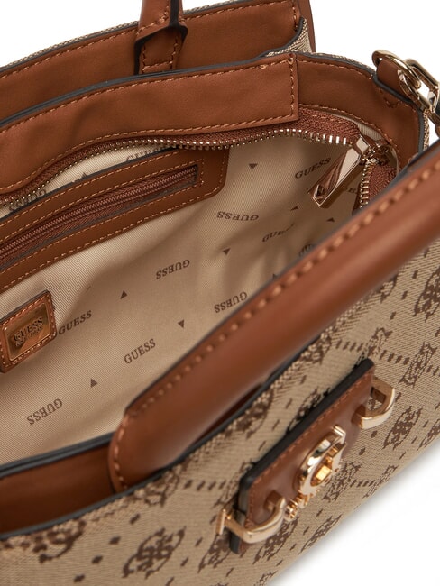 NEDA Geantă de mână din material jacquard LOGO LAPTE - Genți femei