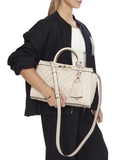 GUESS IDRA Geantă matlasată cu curea de umăr BLACK - Genți femei - 6