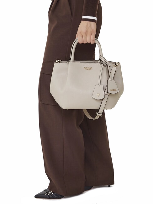 AMORETTE Geantă de m&acirc;nă cu curea de umăr taupe deschis - Genți femei