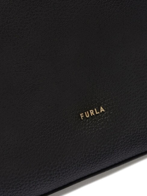 LARA Geantă de umăr din piele negru - Genți femei