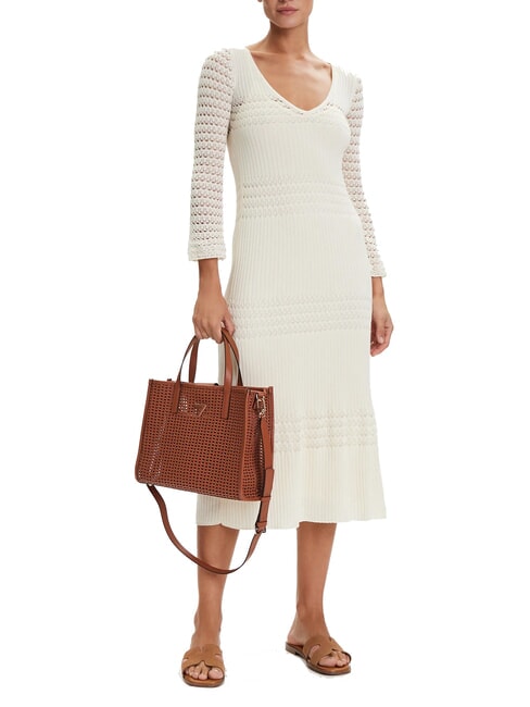 BRIGITTA Geantă de m&acirc;nă, cu curea de umăr COGNAC - Genți femei