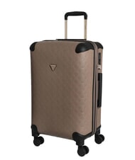 GUESS WILDER 22 Cărucior mediu logo taupe &icirc;nchis - Trolere rigide - 3