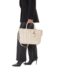 GUESS MARION Geantă de m&acirc;nă țesută cu curea de umăr bun - Genți femei - 5