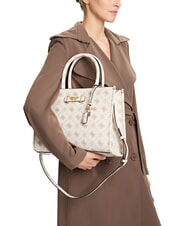 GUESS SILIA 2 Geantă tote cu curea de umăr logo-ul vaniliei - Genți femei - 5