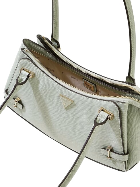 ROSALBA Geantă de umăr cu imprimeu Saffiano salvie - Genți femei