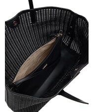 GUESS BRIGITTA Geantă țesută cu plic BLACK - Genți femei - 7