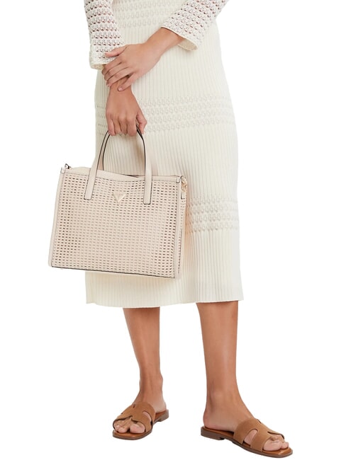 BRIGITTA Geantă de m&acirc;nă, cu curea de umăr coajă - Genți femei